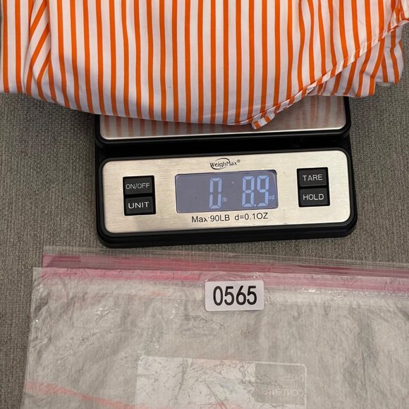 Ralph Lauren Mens Classic Fit Orange/White Striped Long-Sleeve Shirt size XLarge - Picture 6 of 6